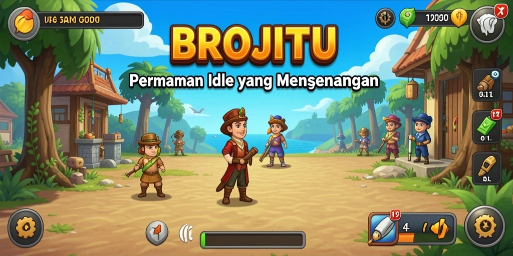Tampilan gameplay <strong>BROJITU</strong> yang seru dan penuh warna.