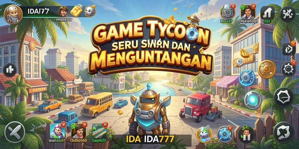 Gameplay seru IDA777 dalam membangun bisnis Tycoon.