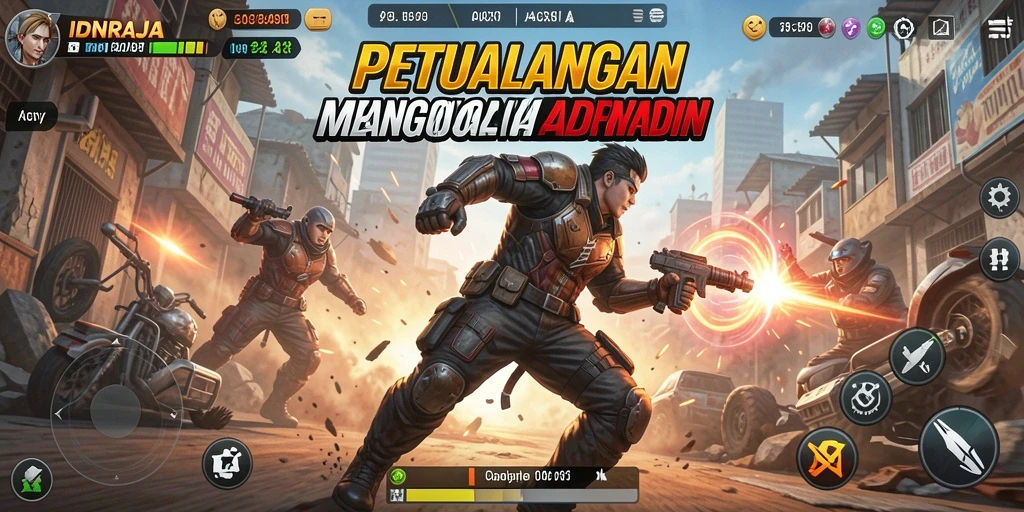 Tangkapan layar dari gameplay mendebarkan IDNRAJA.