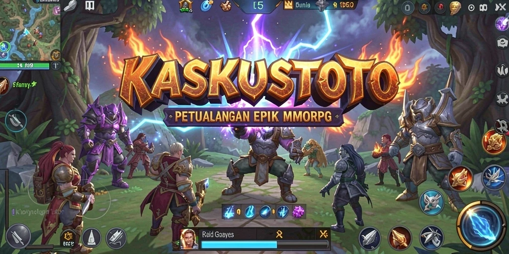 Tampilan seru gameplay KASKUSTOTO di dunia MMORPG.