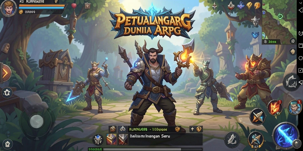 Tampilan aksi mendebarkan dalam game ARPG KURNIA898.