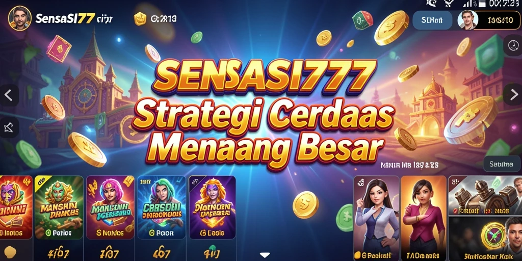 Tangkapan layar gameplay strategis SENSASI777 yang mendebarkan.