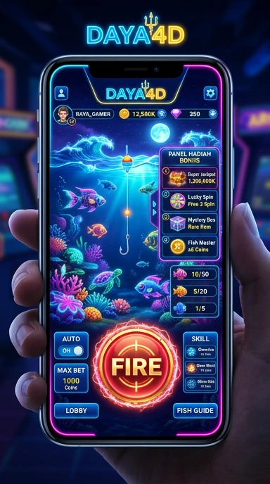 Screenshot tampilan antarmuka pengguna daya4d.